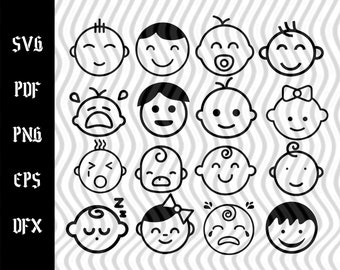 Download Baby Faces Svg Etsy