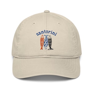 Sardine Embroidered Baseball Hat, Sardine Baseball Hat