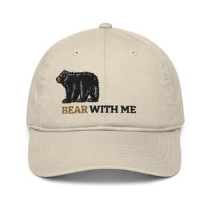 Gorra de béisbol con bordado de oso / Gorra de béisbol con oso