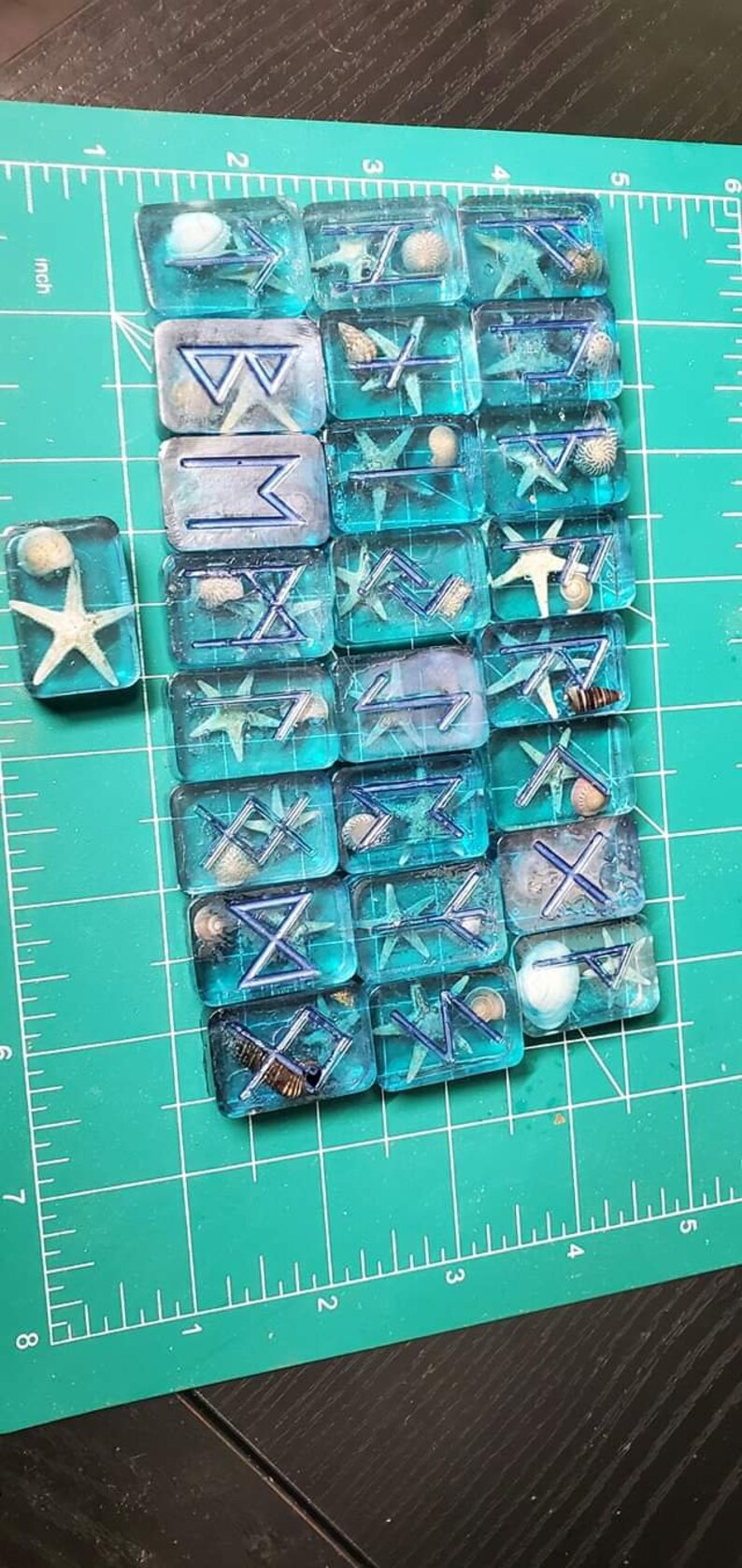 CUSTOM Epoxy Rune Sets With Extra Blank Tile - Etsy