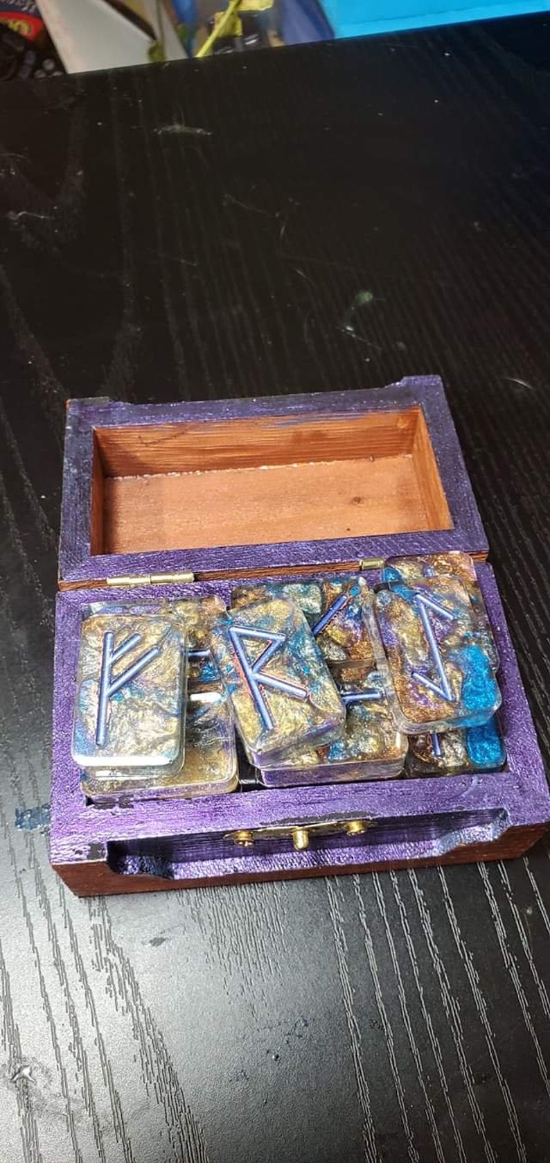 CUSTOM Epoxy Rune Sets With Extra Blank Tile - Etsy