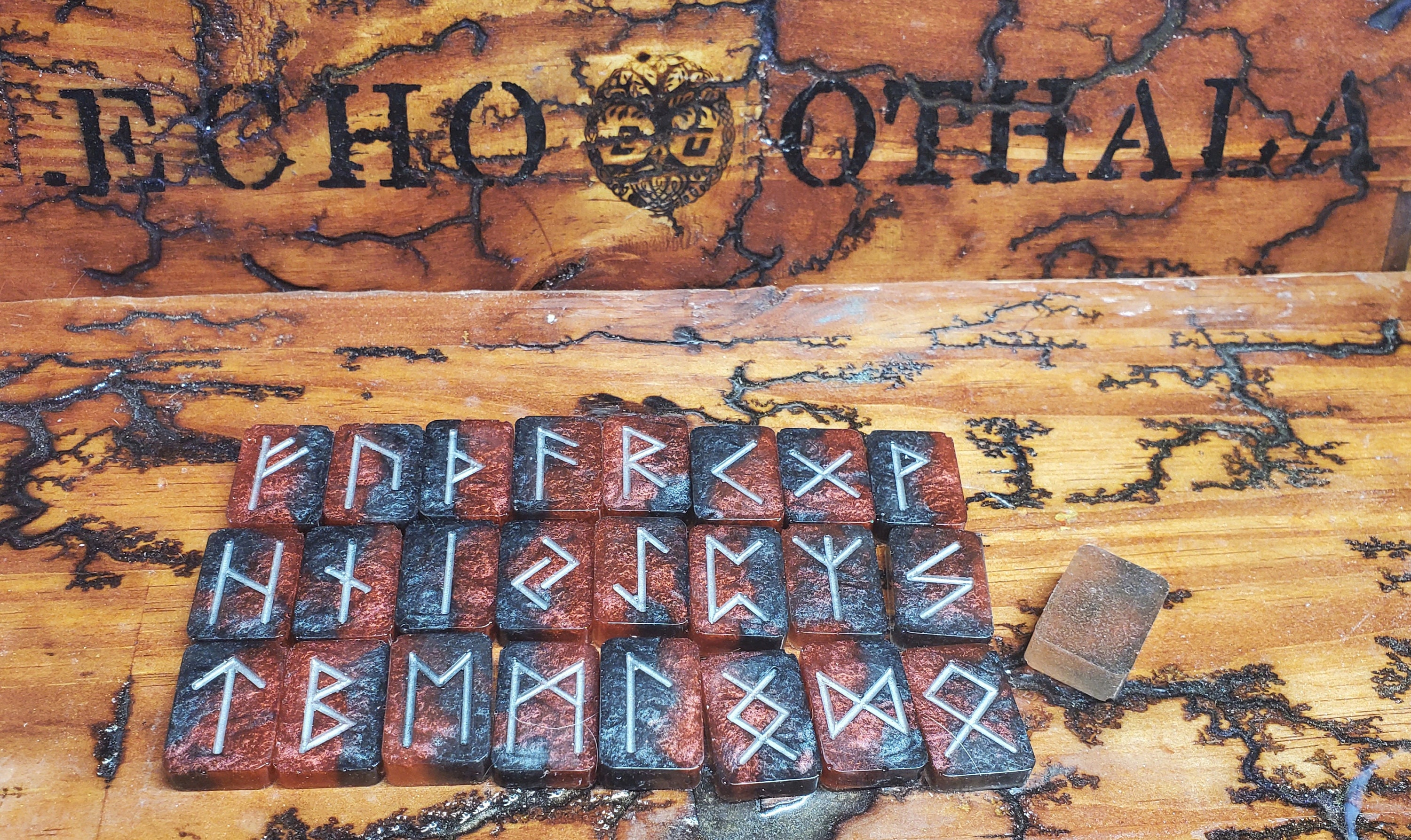 CUSTOM Epoxy Rune Sets With Extra Blank Tile - Etsy