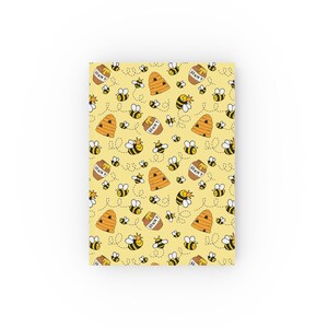 Bee Kind Hardback Journal: Yellow A5 Writing Diary