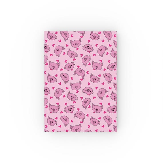Hardback Journal - Piggy Passion Pink A5 Notebook
