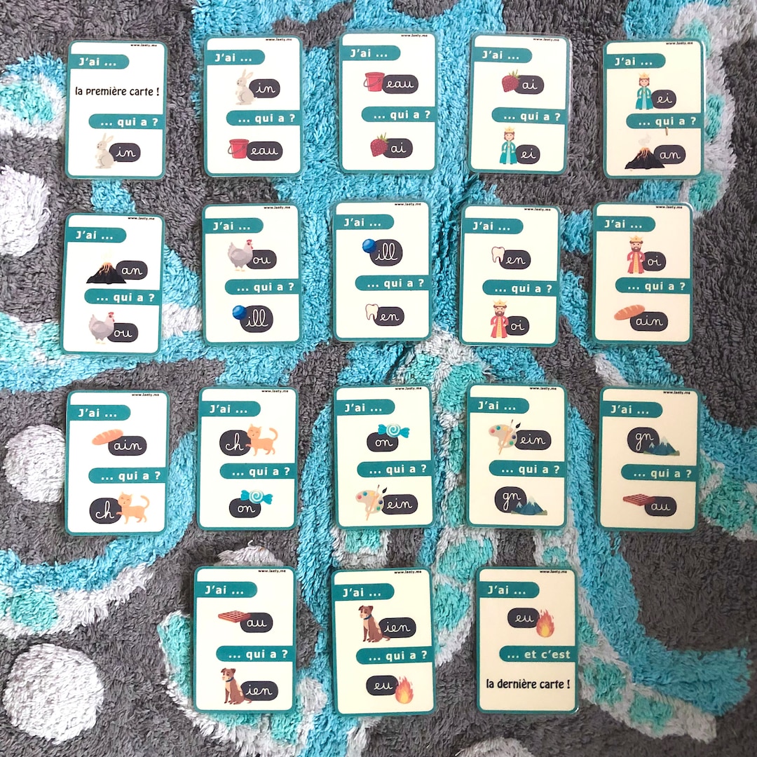 Un « J’ai ! Qui a ? » des sons complexes - 18 cartes. - Etsy France