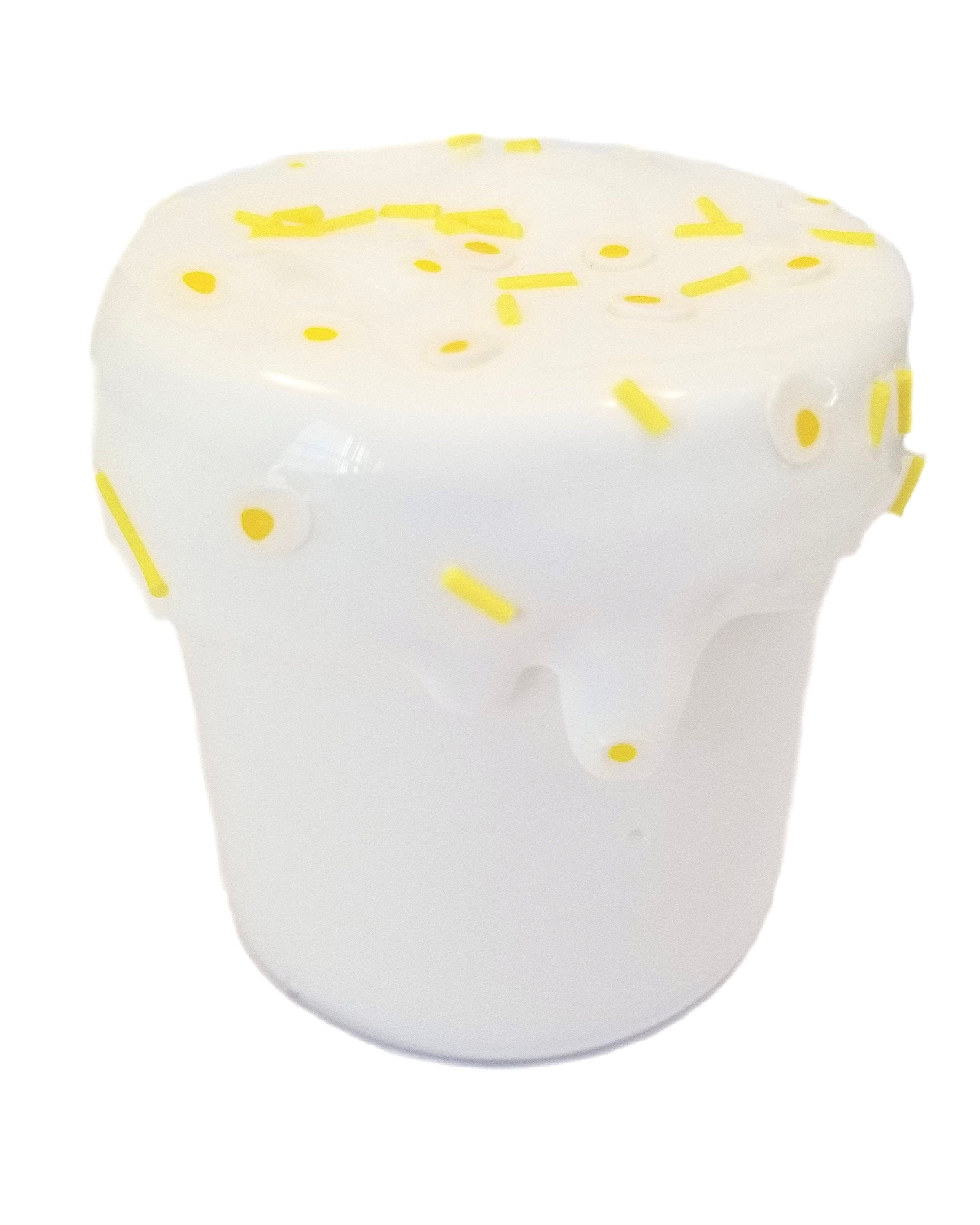 Egg Milk Slime Thick and Glossy Slime White Slime Stretchy Etsy