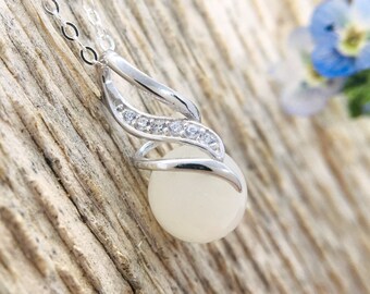 Brustmilch Schmuck - Swirling Embrace 925 Sterling Silber Anhänger | Charm *BESCHREIBUNG LESEN*