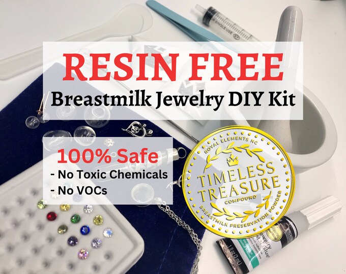 RESIN FREE DIY Breastmilk Jewelry Kit | Non Yellowing Do It Yourself