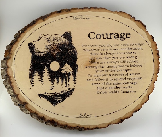 Into the Wild Wood Burning Piece 