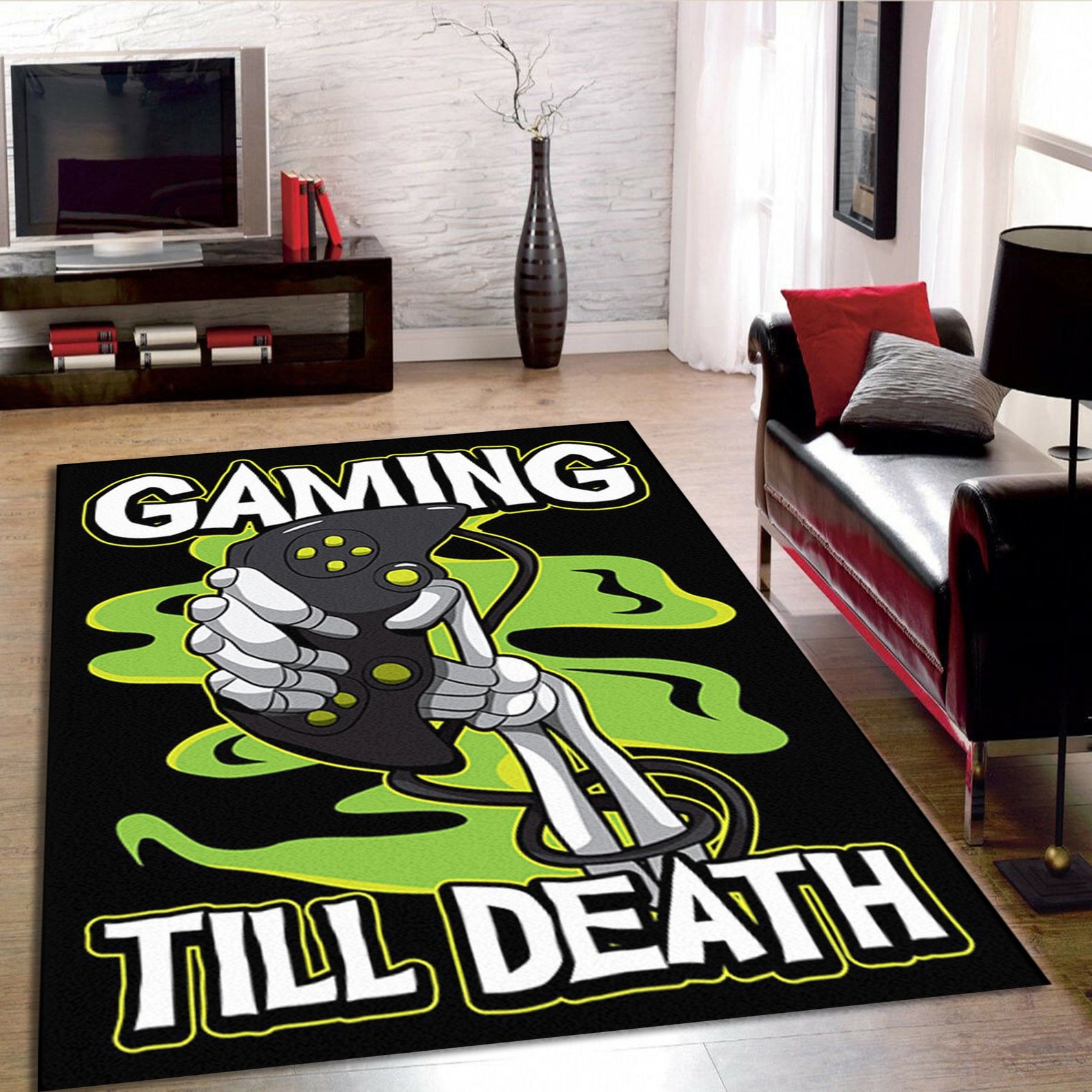 Gaming Rug Gaming Till Death Game Designs Game Rug Floor Etsy