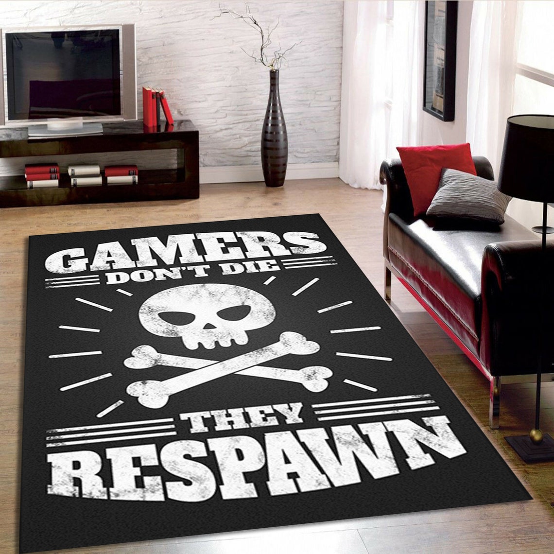 Hilarious Gamer Saying Rug Game Designs Game Rug Floor Etsy
