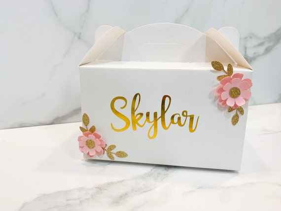 Custom Gable Boxes, Custom Flower Favor Boxes