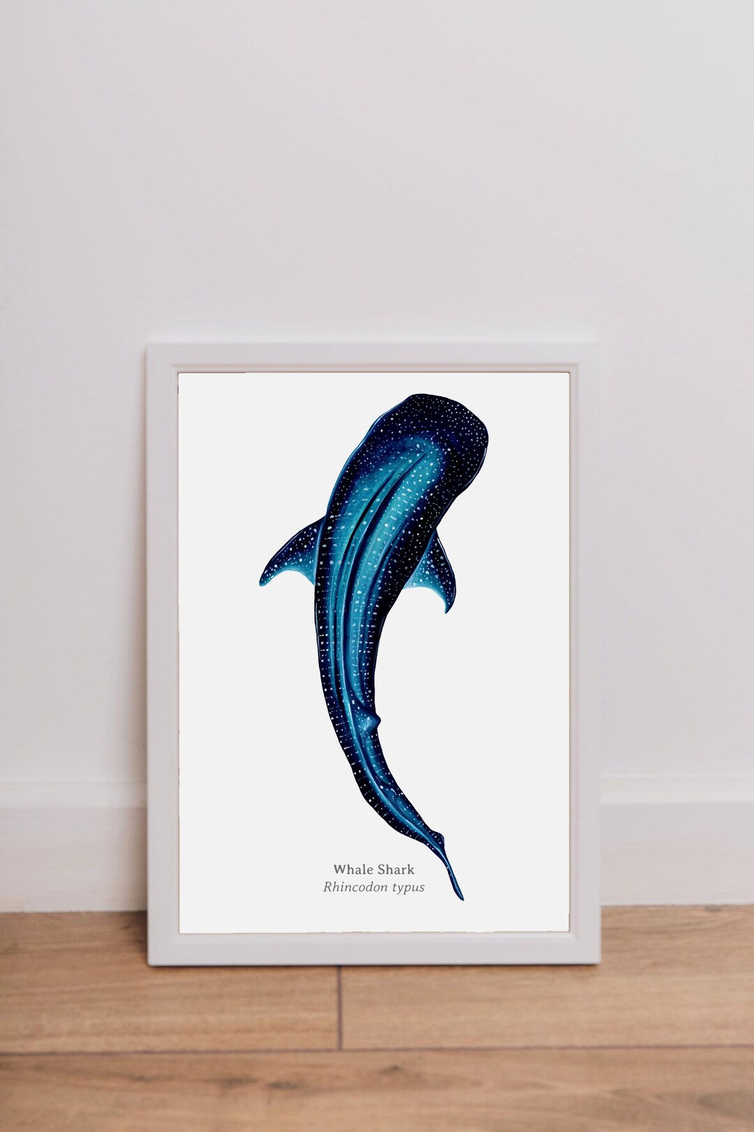 Whale Shark Watercolor Art Print | Marine Life Illustration - Etsy
