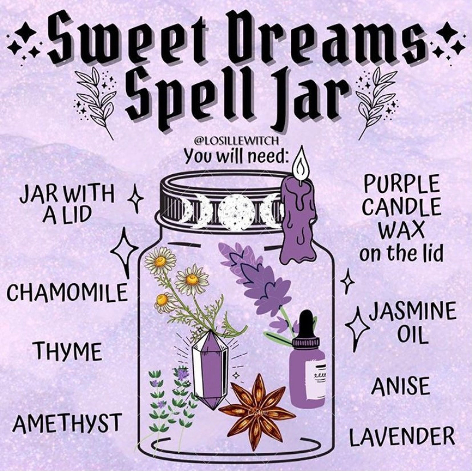 Spell Jars Healing Jars Protection Jar Sleep Remedy Etsy