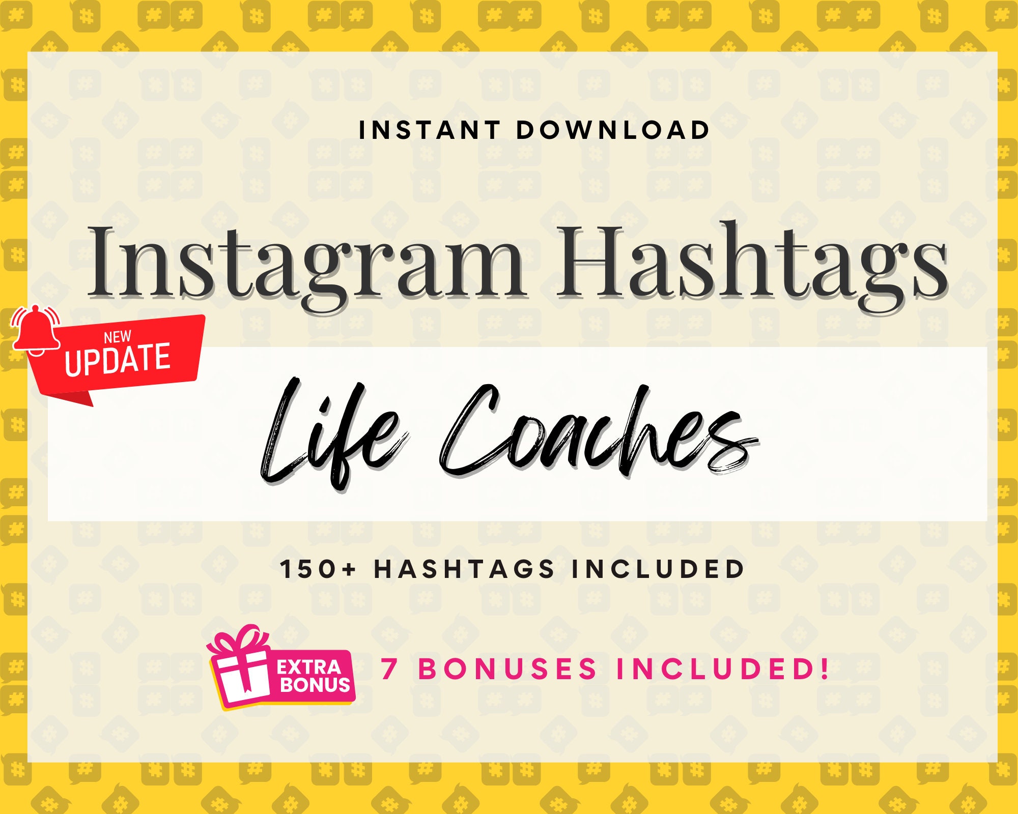 Life Coach Instagram Hashtags Strategy and Planning Guide, Social Media