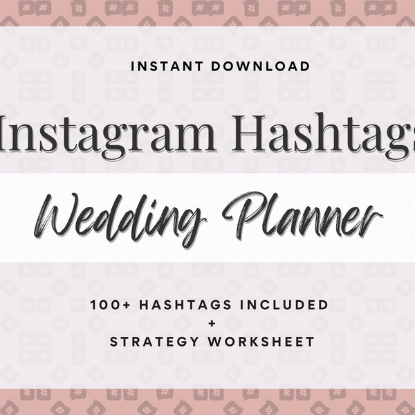 Wedding Planner Hashtags + Strategy and Planning Guide, Wedding Business Social Media Content, Event Planners, Wedding Organizers, Venues