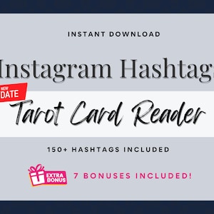 Tarot Kartenleser Instagram Hashtags + Strategieplanung, Tarot Instagram Post, Social Media Content, Kartenleser, Intuitiv
