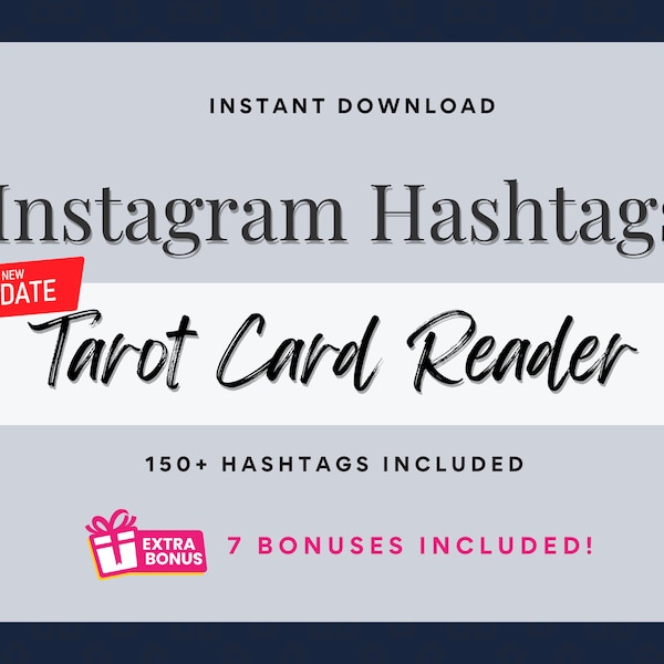 Tarot Card Reader Instagram Hashtags + Strategy Planning Guide, Tarot Instagram Post, Social Media Content, Oracle Card Reader, Intuitive