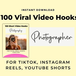 Photographer Video Hooks, Photographer Social Media Post, Photography Instagram Reels Video, Photography Social Media Content Template