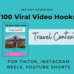 Travel Content Video Hooks, Travel Agent Social Media Posts, Travel Blogger Instagram Reels Video, Travel Instagram Post Template, TikTok