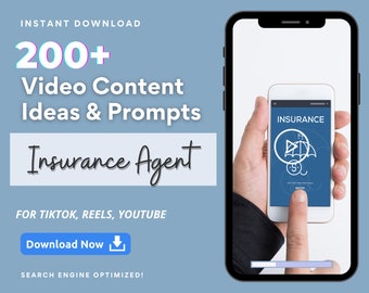 Ideeën voor videocontent van verzekeringsagenten: meer dan 200 prompts (pdf-download)