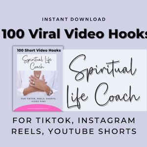 Spiritual Life Coach Video Hooks, Spiritual Coach Instagram Template, Meditation Social Media Posts, Wellness Social Media Templates, Healer