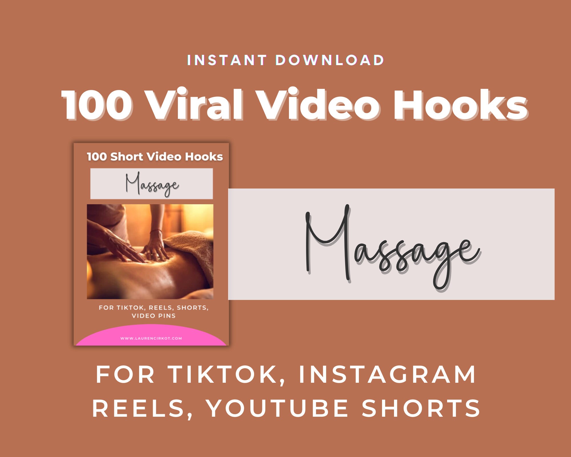 Massage Video Hooks | Massage Therapist Templates Posts, Massage Therapy Social Media Templates, Spa Instagram Posts, Chiropractor