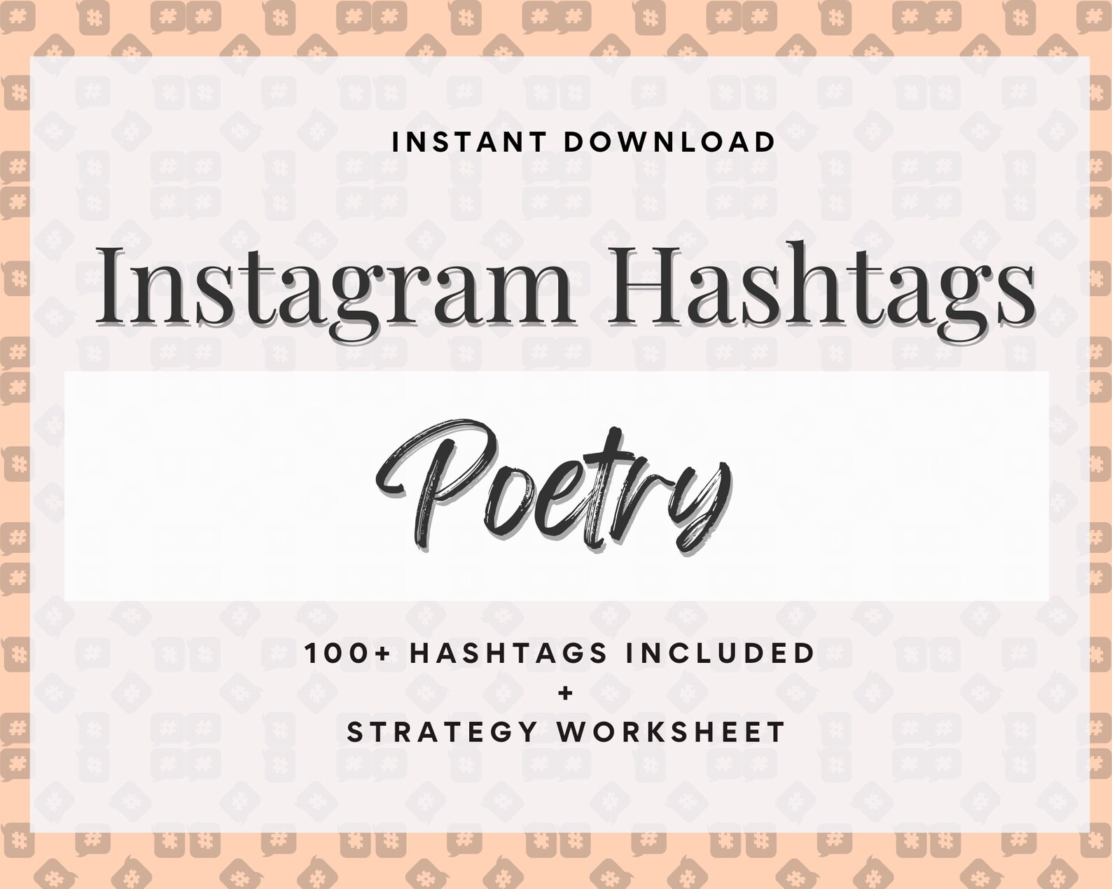 Poetry Hashtags Strategy and Planning Guide, Grow Followers, Social