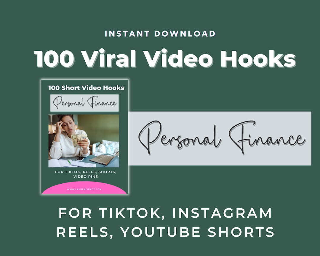 Personal Finance Video Hooks, Finance Coach Social Media Post, Finance