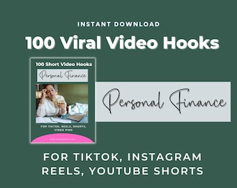 Personal Finance Video Hooks, Finance Coach Social Media Post, Finance Budget Instagram Reels Video, Finance Instagram Template, Money Video