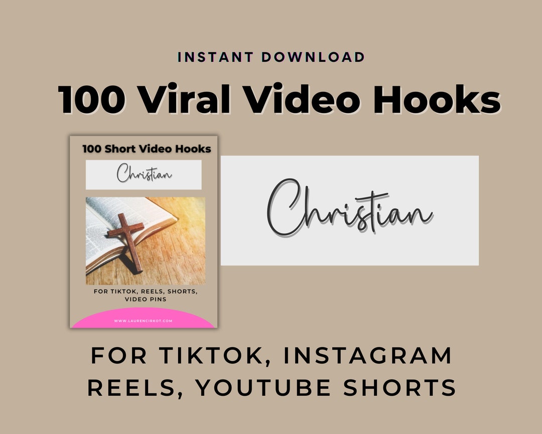 Christian Video Hooks, Christian Social Media Post, Christian Instagram