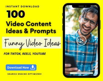 Ideas de vídeos divertidos: 100 sugerencias de contenido para TikTok, Reels y YouTube (PDF)