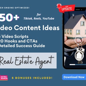 Real Estate Agent Video Content Ideas for Tiktok, Instagram Reels, YouTube Shorts, Viral Video,Tiktok Template, Realtor Social Media Content