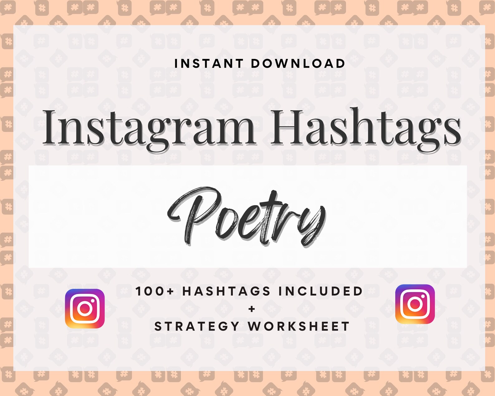 Poetry Hashtags Strategy and Planning Guide Grow Followers Etsy
