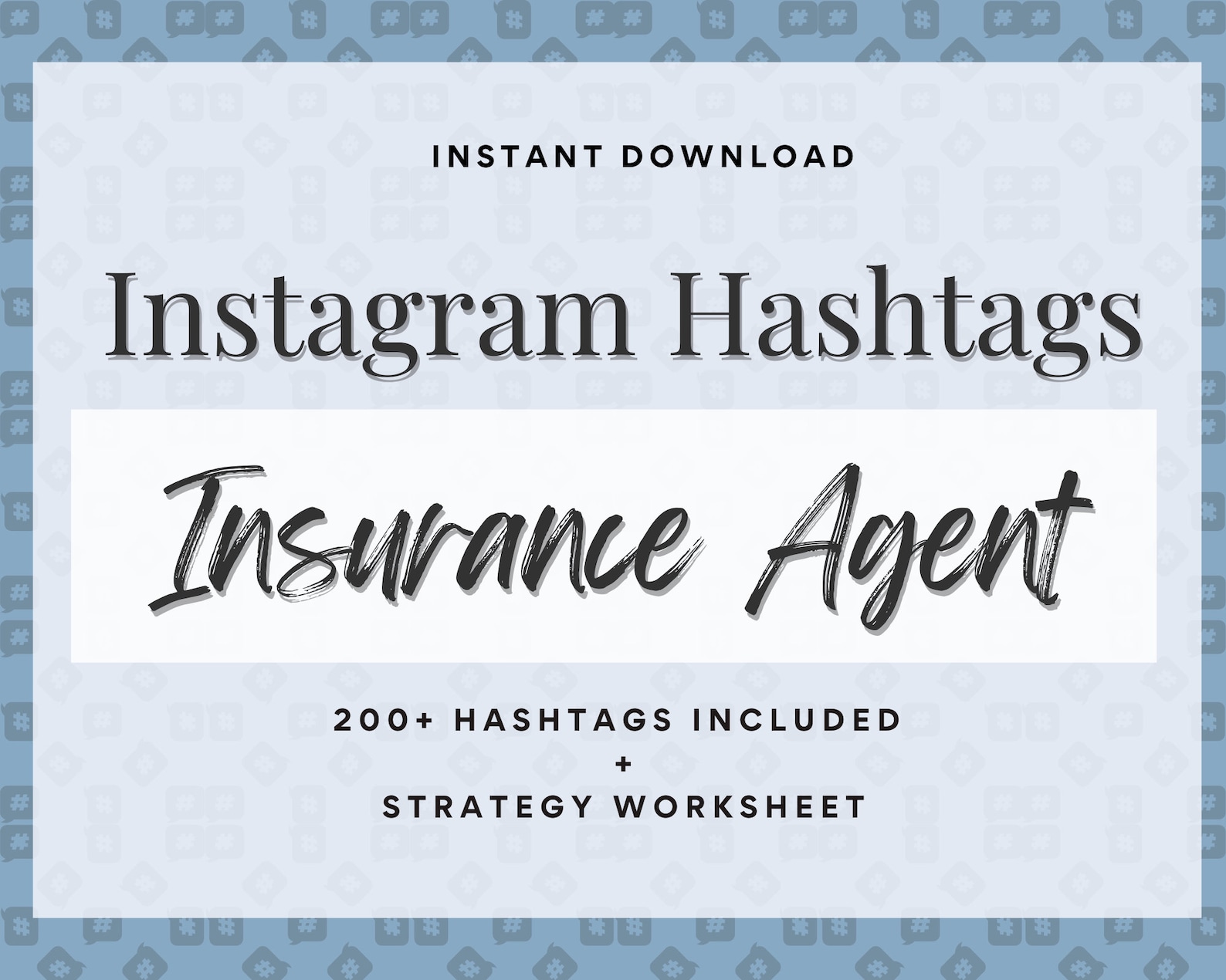 Insurance Instagram Hashtags Strategy and Planning Guide Etsy