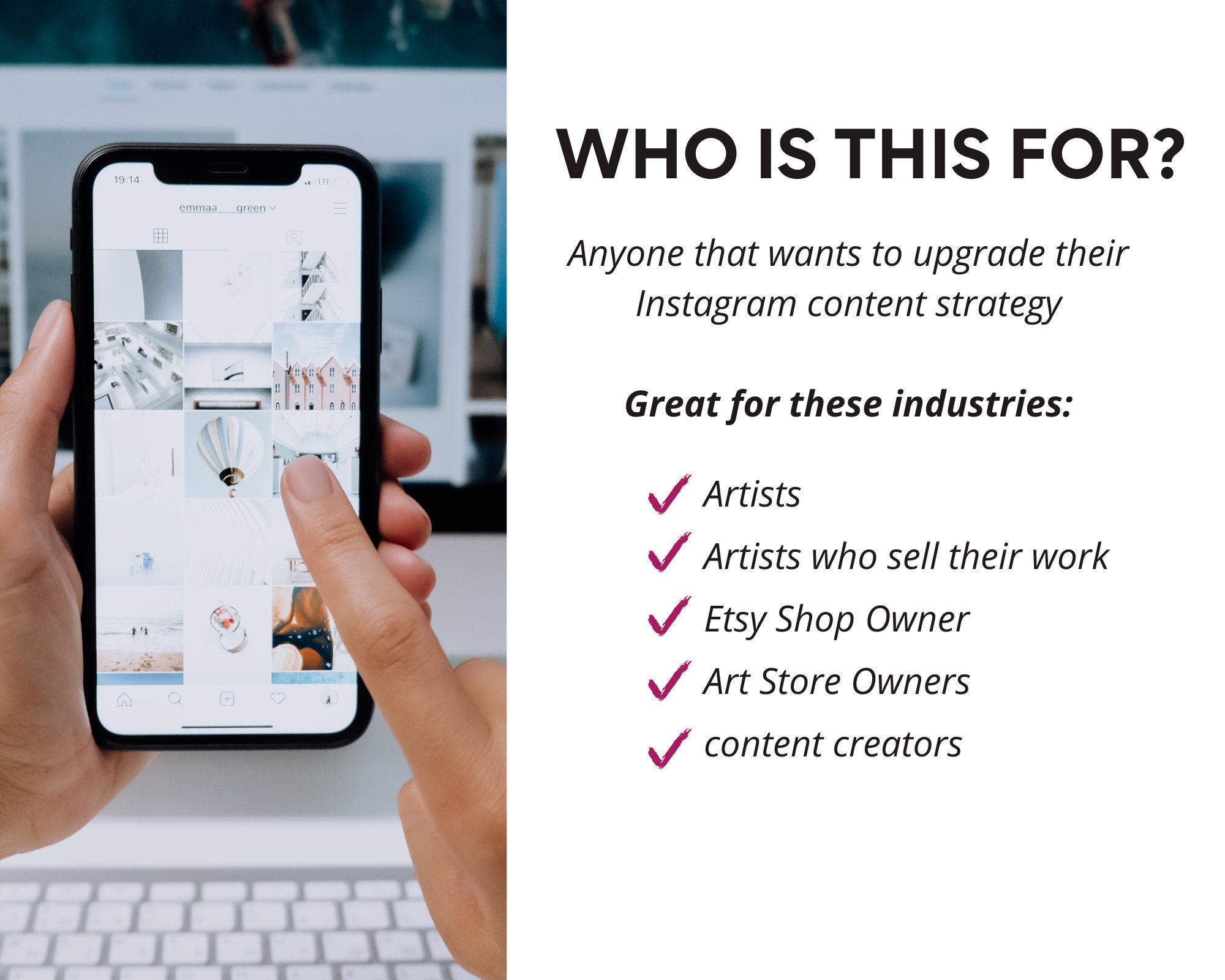 Artists and Art Instagram Hashtags Strategy and Planning Etsy