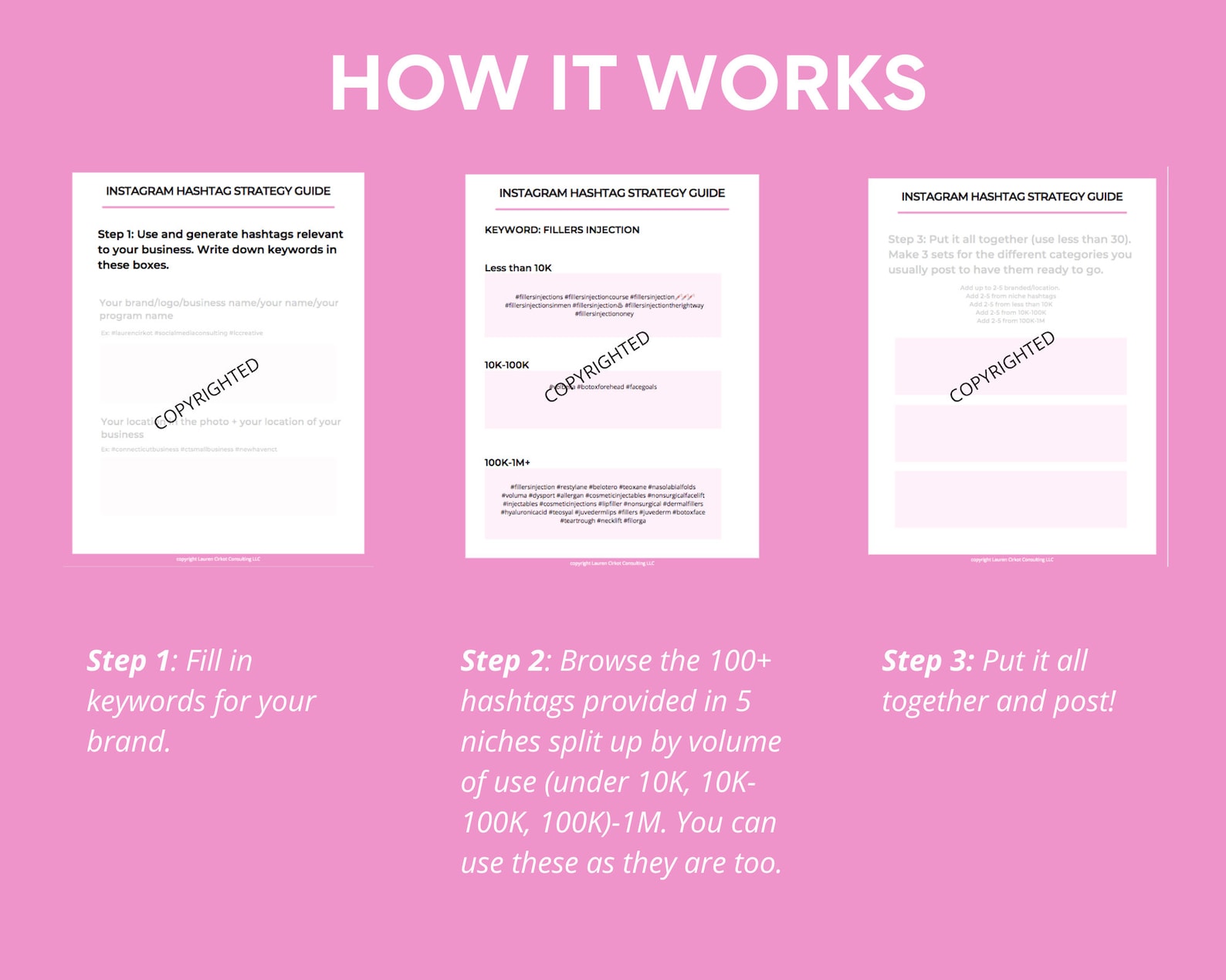 Botox & Filler Instagram Hashtags Strategy and Planning Etsy