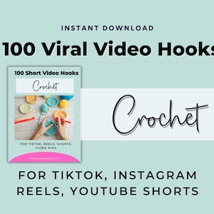 Video Haken gehäkelt, Instagram Post gehäkelt, Marketingplan gehäkelt, Marketing-Ideen gehäkelt, Social Media Template gehäkelt