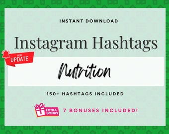 Nutritionist & Dietitian Hashtags, Nutrition Social Media Content, Wellness Instagram Post, Wellness Health Nutrition Instagram Template