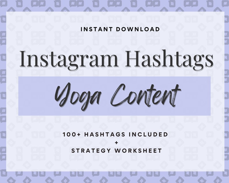 100 Yoga Hashtags Strategy and Planning Guide Grow Etsy