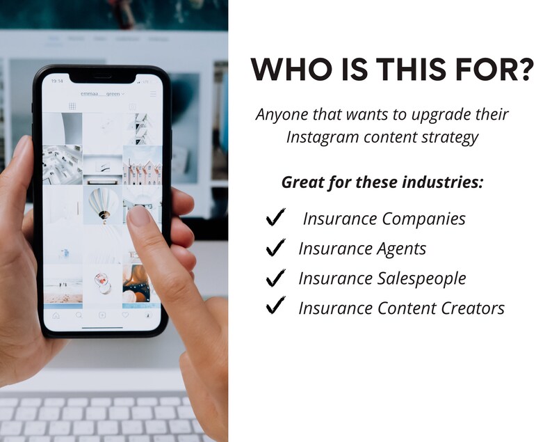 Insurance Instagram Hashtags Strategy and Planning Guide Etsy