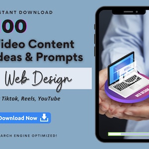 Idee per video di web design: 100 spunti di contenuto (download PDF)
