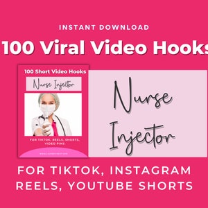 Nurse Injector Video Hooks, Nurse Injector Instagram Template, Botox and Filler Social Media Post, Aesthetic Nurse, Medspa, Beauty Instagram