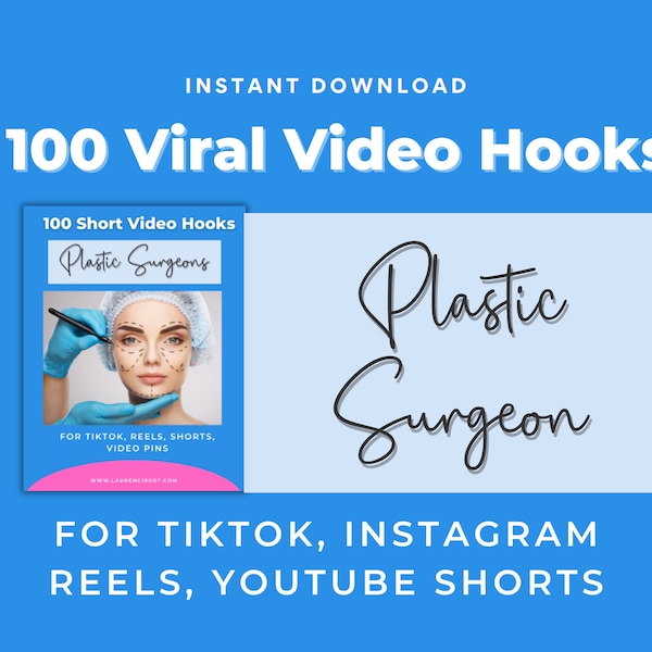 Plastic Surgeon Video Hooks, Cosmetic Surgery Instagram Templates, Beauty Procedures Social Media Post, Plastic Surgeon Post, Beauty Post