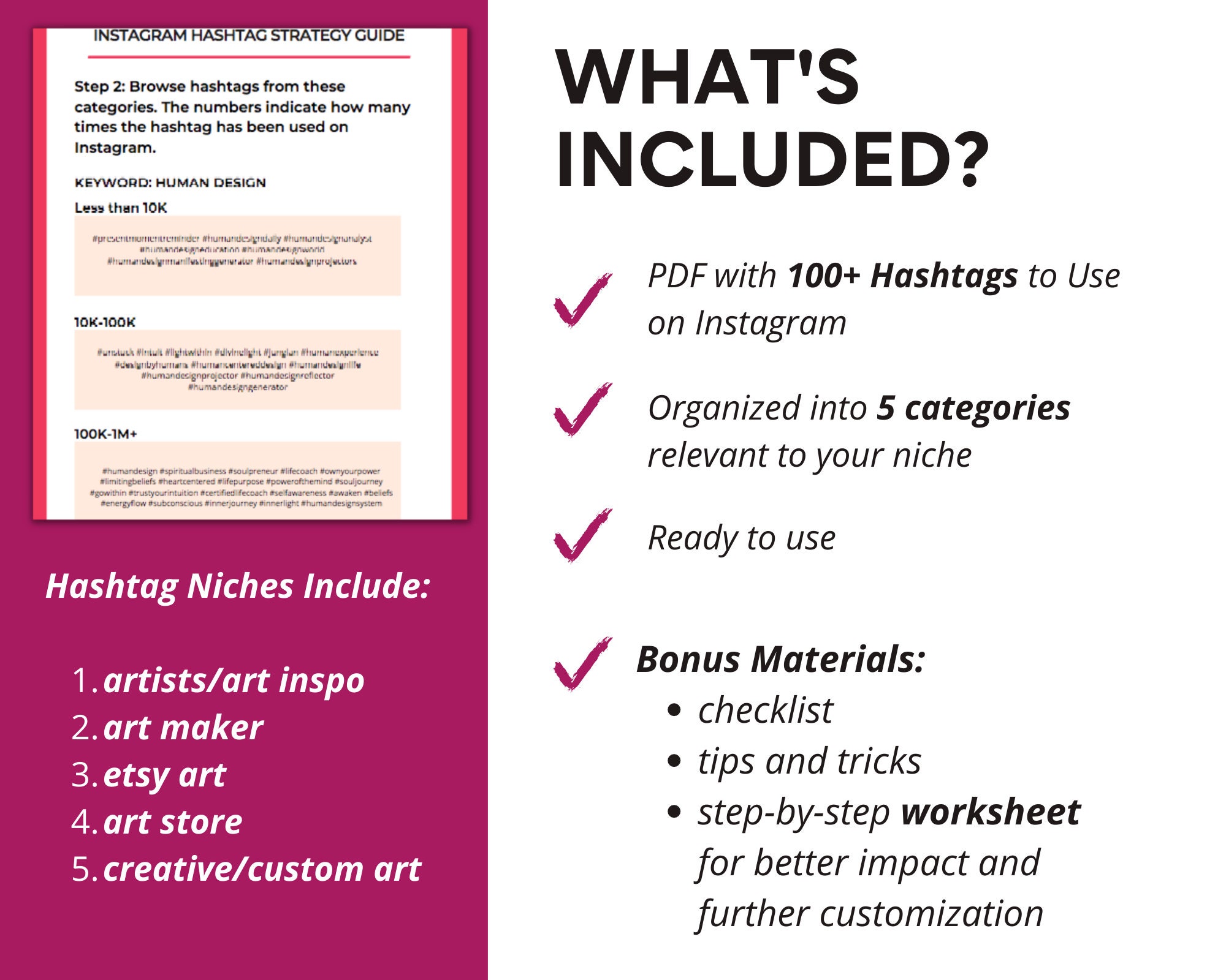 Artists and Art Instagram Hashtags Strategy and Planning Etsy