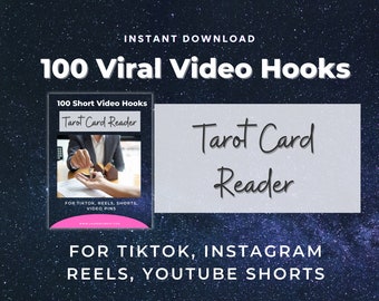 Tarot Video Hooks, Tarot Card Instagram Reels Template, Tarot Instagram Post, Spiritual Instagram, Psychic Social Media Template
