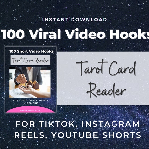 Tarot Video Hooks, Tarot Card Instagram Reels Template, Tarot Instagram Post, Spiritual Instagram, Psychic Social Media Template