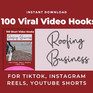 Roofing Business Video Hooks | Roofing Instagram Post Templates Canva, Roofing Business Instagram Posts, Roofer Social Media Template