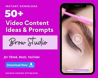 50 Brow Studio Video Content Ideas for Tiktok, Reels, YouTube, Viral Tiktok,  Ideas, Eyebrow Technician, Esthetician Microblading