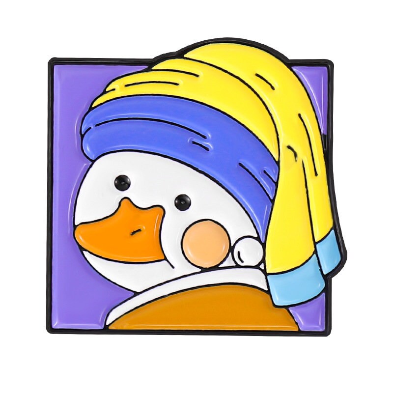 Art Duck Pin Wacky Duck Mona-lisa Duck Pin Spooky Season Pin - Etsy ...